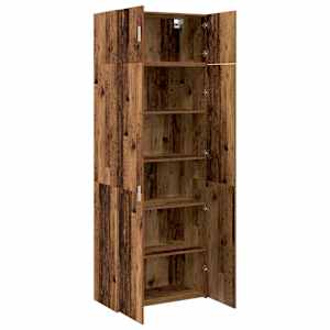 Úložná skříňka 2 pcs Staré dřevo 80 x 42,5 x 225 cm - obrázek 5