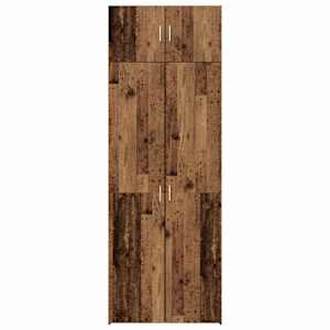 Úložná skříňka 2 pcs Staré dřevo 80 x 42,5 x 225 cm - obrázek 8