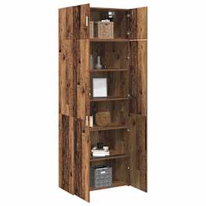 Úložná skříňka 2 pcs Staré dřevo 80 x 42,5 x 225 cm - obrázek 3