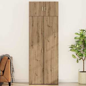 Úložná skříňka 2 pcs Artisanový dub 80 x 42,5 x 225 cm - obrázek 1