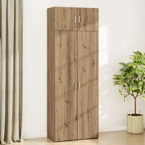 Úložná skříňka 2 pcs Artisanový dub 80 x 42,5 x 225 cm - obrázek 4