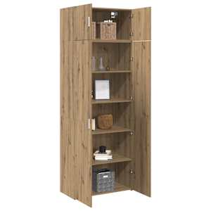 Úložná skříňka 2 pcs Artisanový dub 80 x 42,5 x 225 cm - obrázek 3