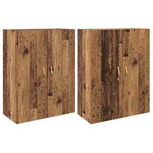 Nástěnná skříň Nástěnný 2 pcs Staré dřevo 69,5 x 34 x 90 cm - obrázek 2