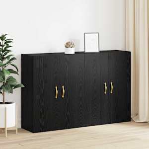 Nástěnná skříň Nástěnný 2 pcs Černý dub 69,5 x 34 x 90 cm - obrázek 4