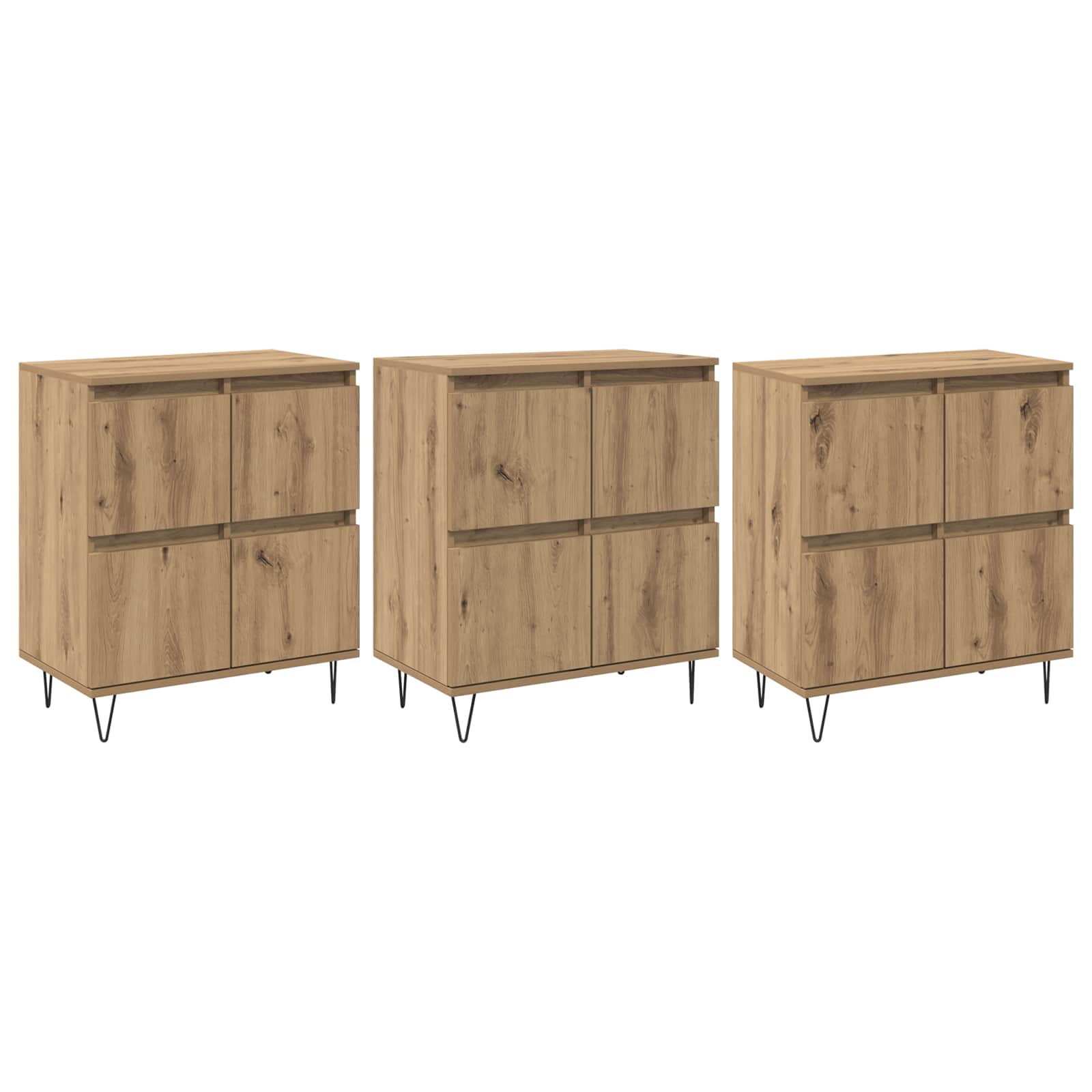 Konzole 3 pcs Artisanový dub - obrázek 2