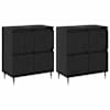 vidaXL Hoiukapp 2 tk Must tamm 60 x 35 x 70 cm