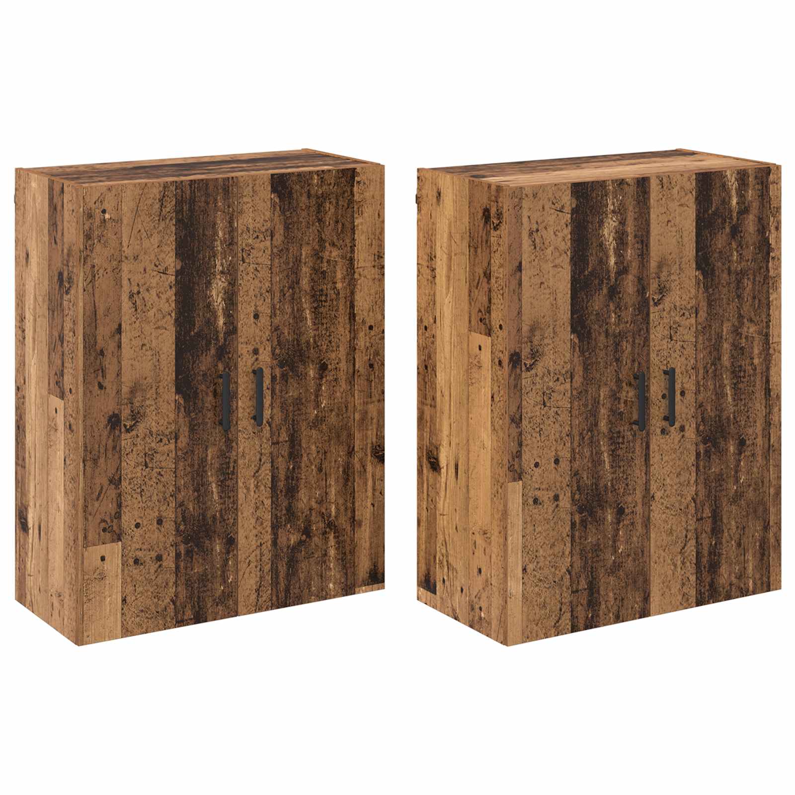 Nástěnná skříň Nástěnný 2 pcs Staré dřevo 69,5 x 34 x 90 cm - obrázek 2