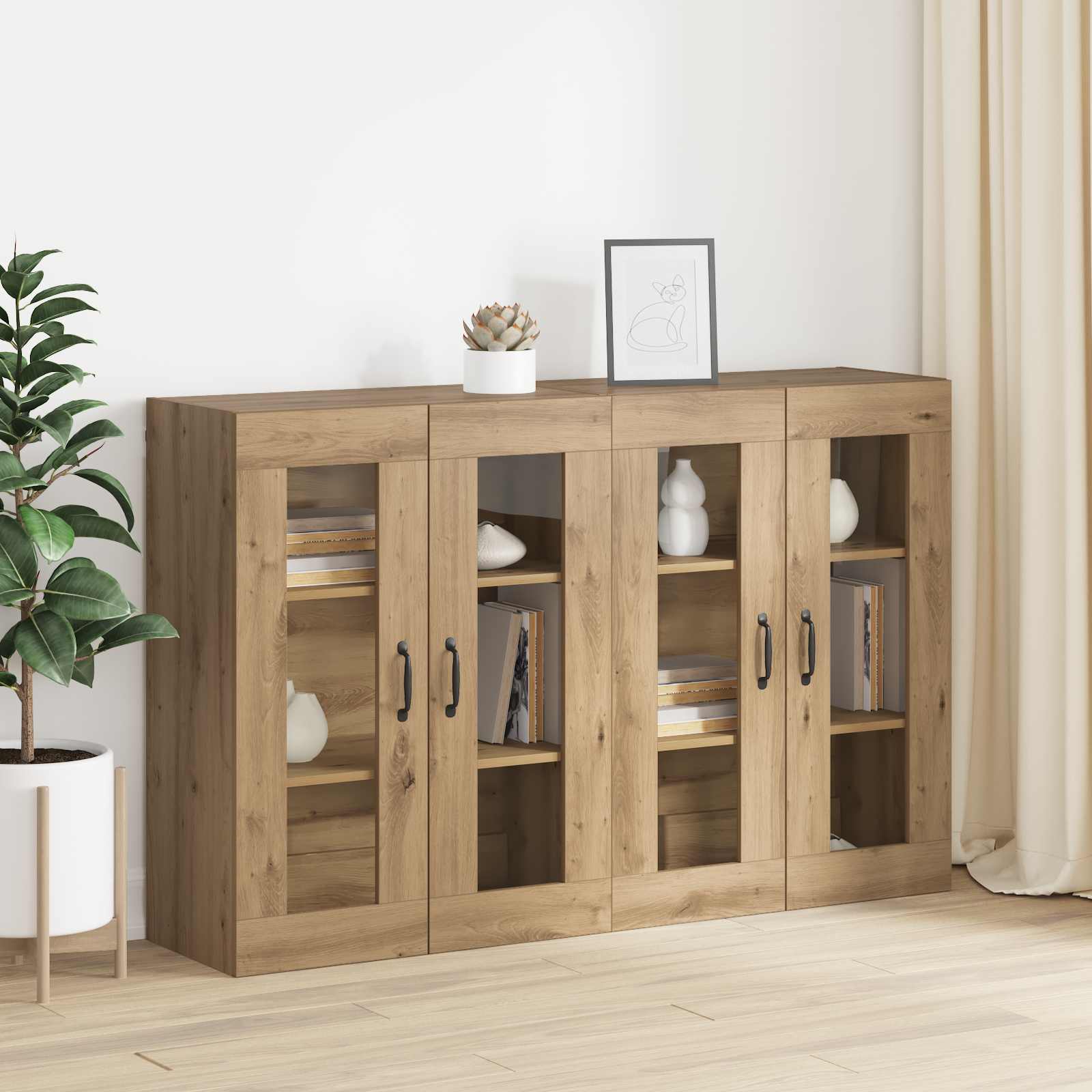Nástěnné skříňky 2 pcs dub artisan 69,5 x 34 x 90 cm3394537