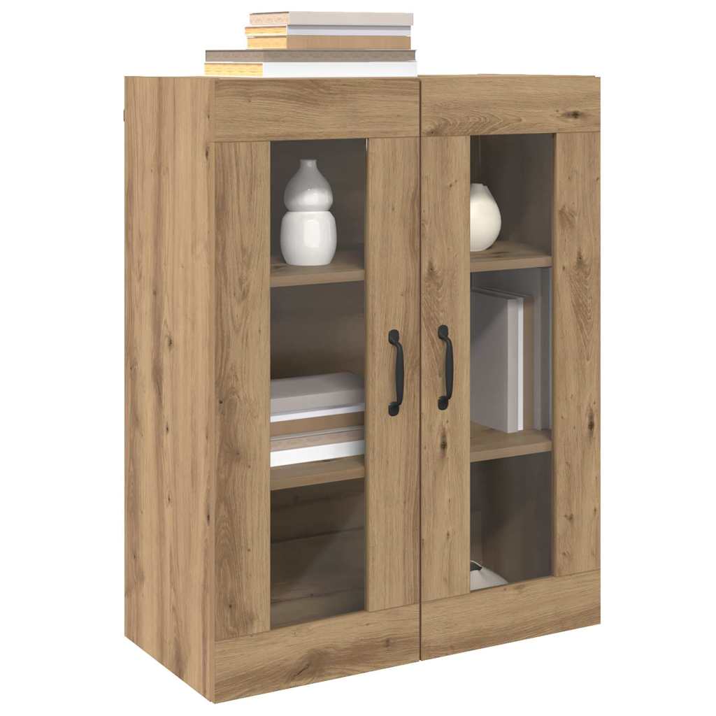 vidaXL Wandgemonteerde Kasten 2 pcs artisanaal eikenkleurig