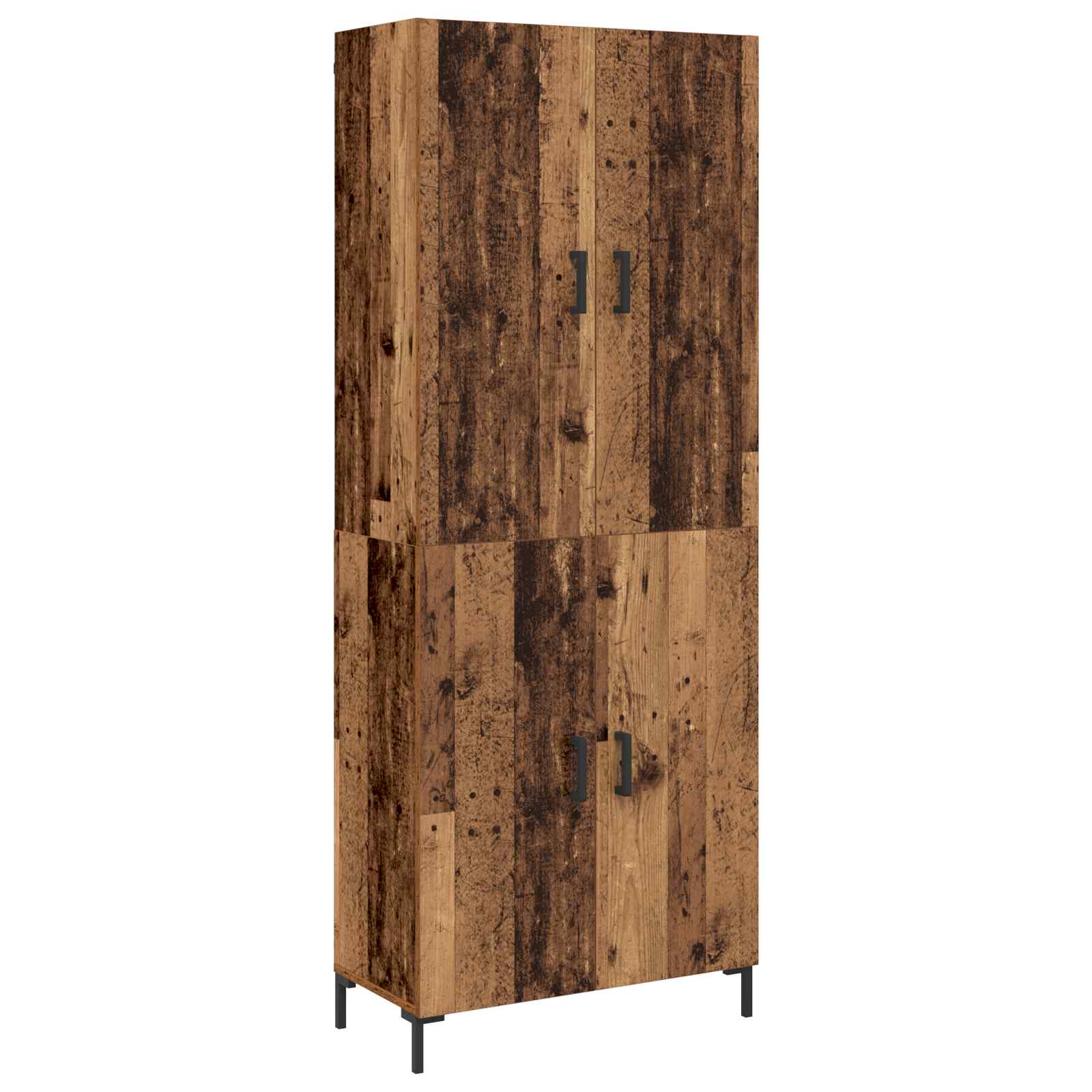 Vysoký bufet Staré dřevo 69,5 x 34 x 180 cm kompozitní dřevo - obrázek 2
