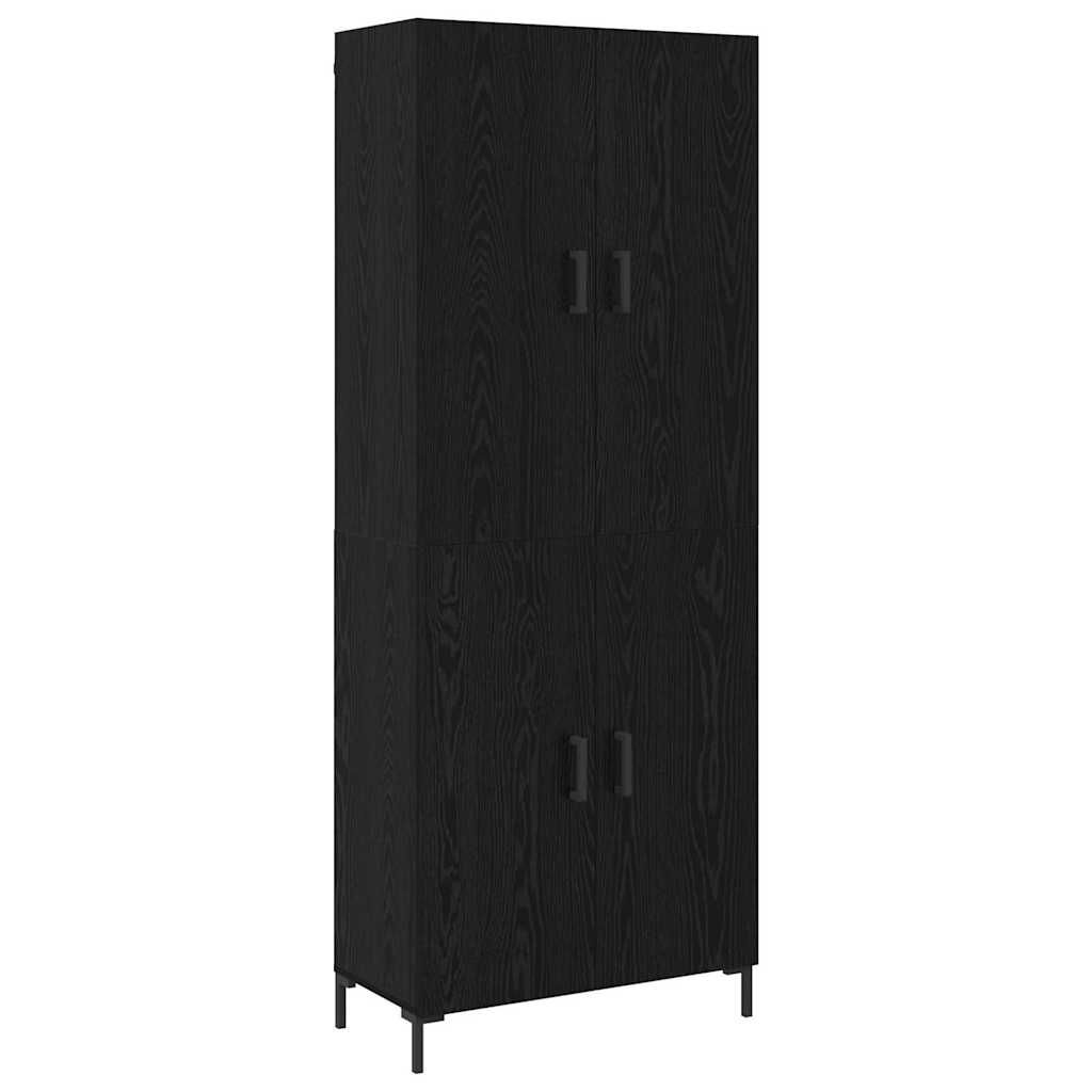 Highboard Sort eg 69,5 x 34 x 180 cm Konstrueret træ