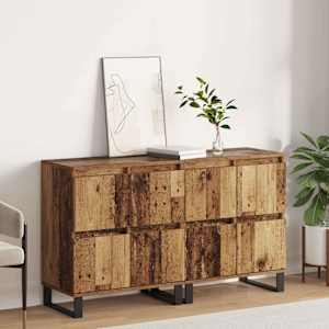 Servírovací skříň 2 pcs Staré dřevo 60 x 35 x 70 cm - obrázek 1