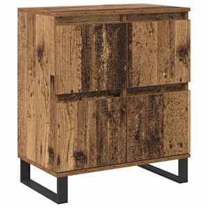 Servírovací skříň 2 pcs Staré dřevo 60 x 35 x 70 cm - obrázek 5