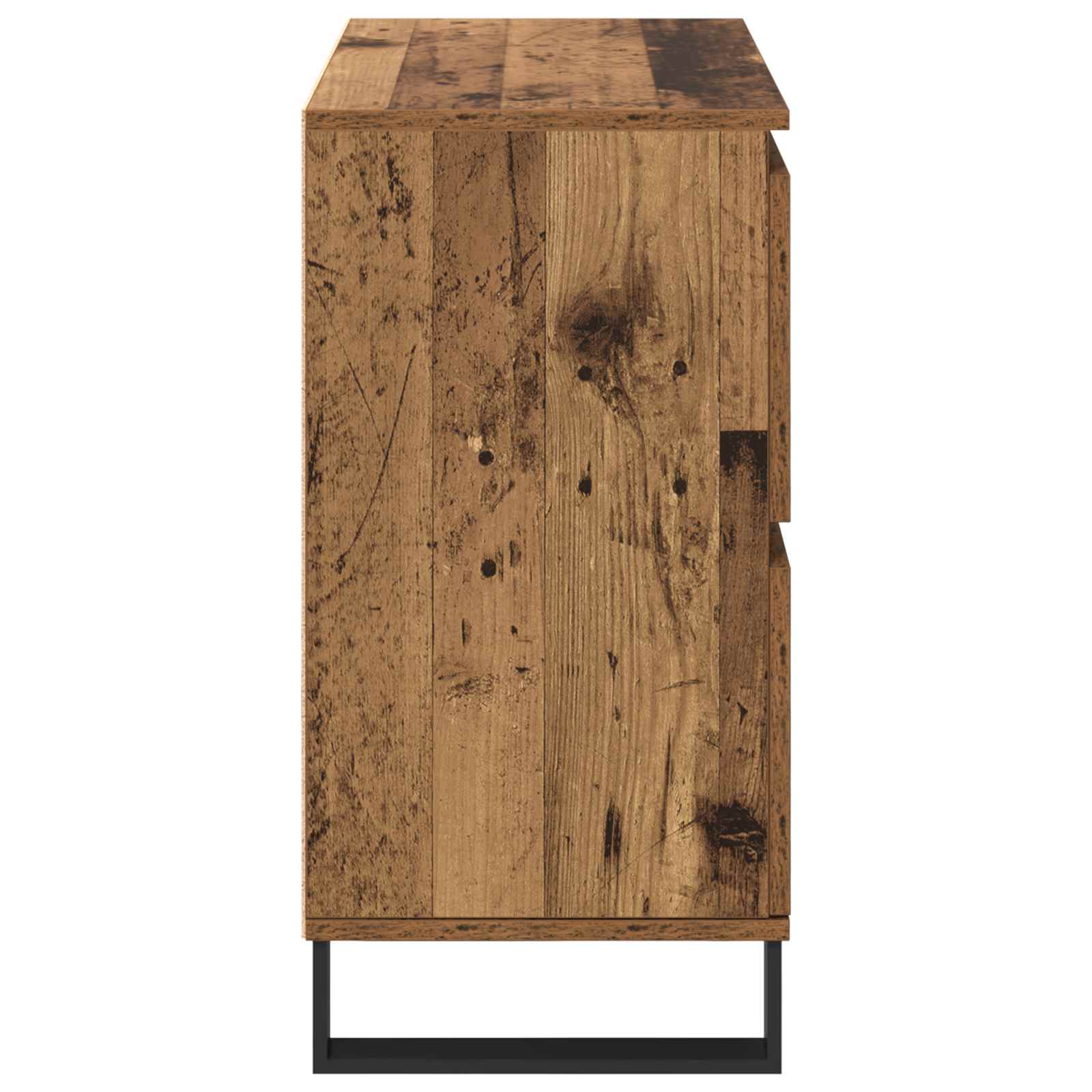Servírovací skříň 2 pcs Staré dřevo 60 x 35 x 70 cm - obrázek 8