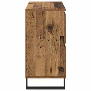 Servírovací skříň 2 pcs Staré dřevo 60 x 35 x 70 cm - obrázek 8