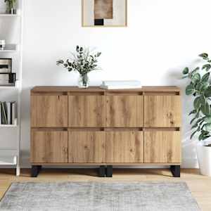 Servírovací skříň 2 pcs Artisanový dub 60 x 35 x 70 cm - obrázek 4