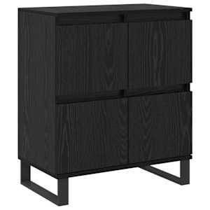 Servírovací skříň 2 pcs Černý dub 60 x 35 x 70 cm - obrázek 5