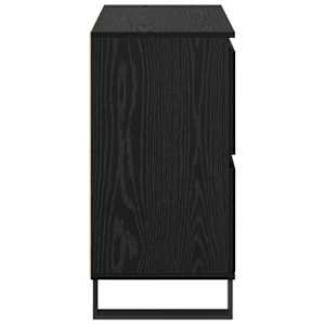 Servírovací skříň 2 pcs Černý dub 60 x 35 x 70 cm - obrázek 8