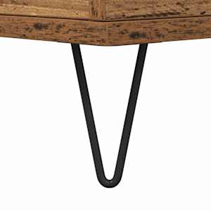 Servírovací skříň 2 pcs Staré dřevo 60 x 35 x 70 cm - obrázek 11