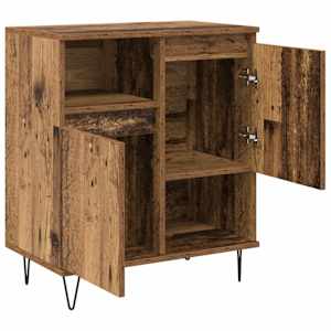 Servírovací skříň 2 pcs Staré dřevo 60 x 35 x 70 cm - obrázek 6