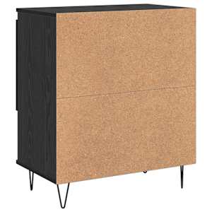 Servírovací skříň 2 pcs Černý dub 60 x 35 x 70 cm - obrázek 9