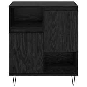 Servírovací skříň 2 pcs Černý dub 60 x 35 x 70 cm - obrázek 7