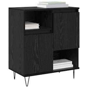 Servírovací skříň 2 pcs Černý dub 60 x 35 x 70 cm - obrázek 3