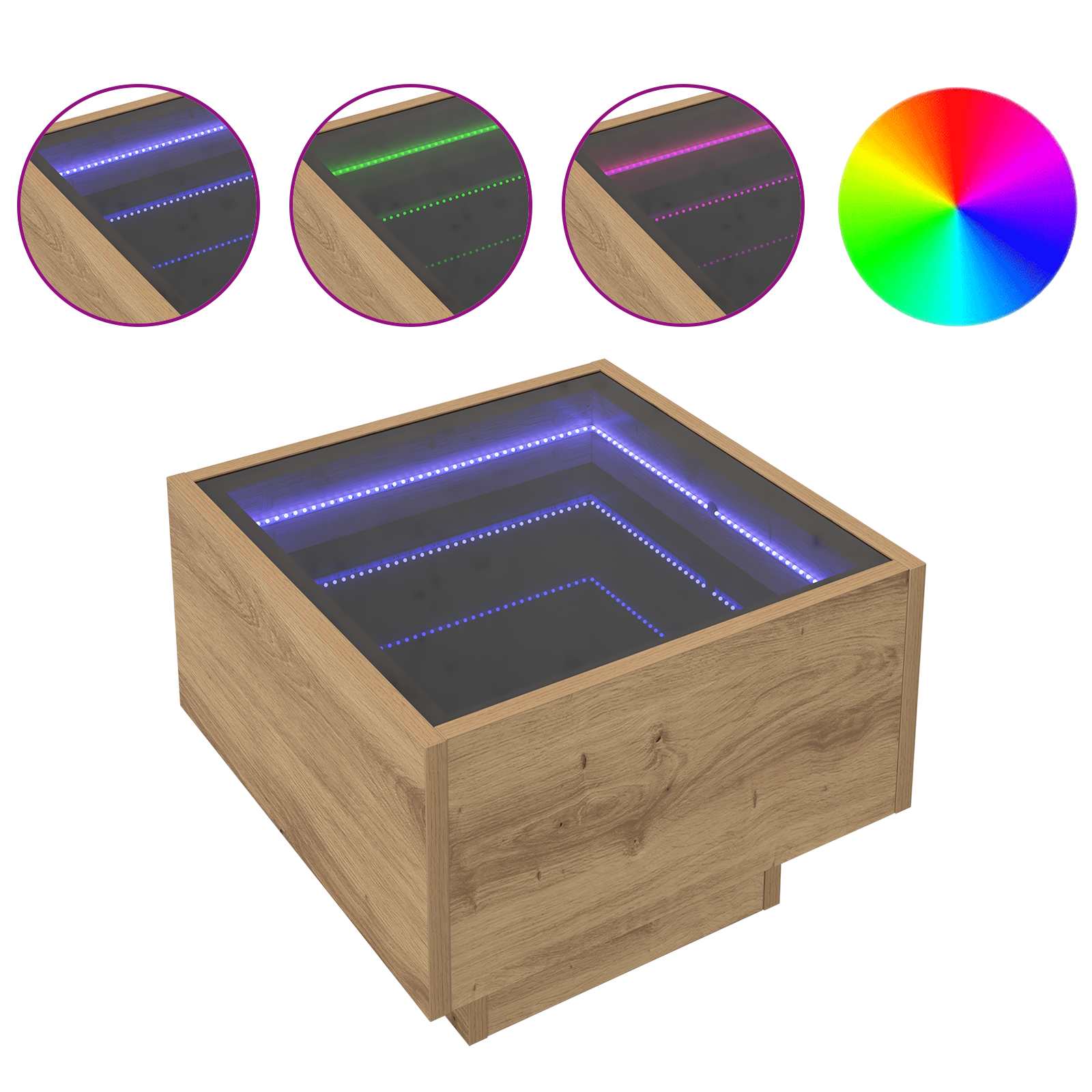 Säilytyskaappi artesaani tammi 40 x 40 x 30 cm