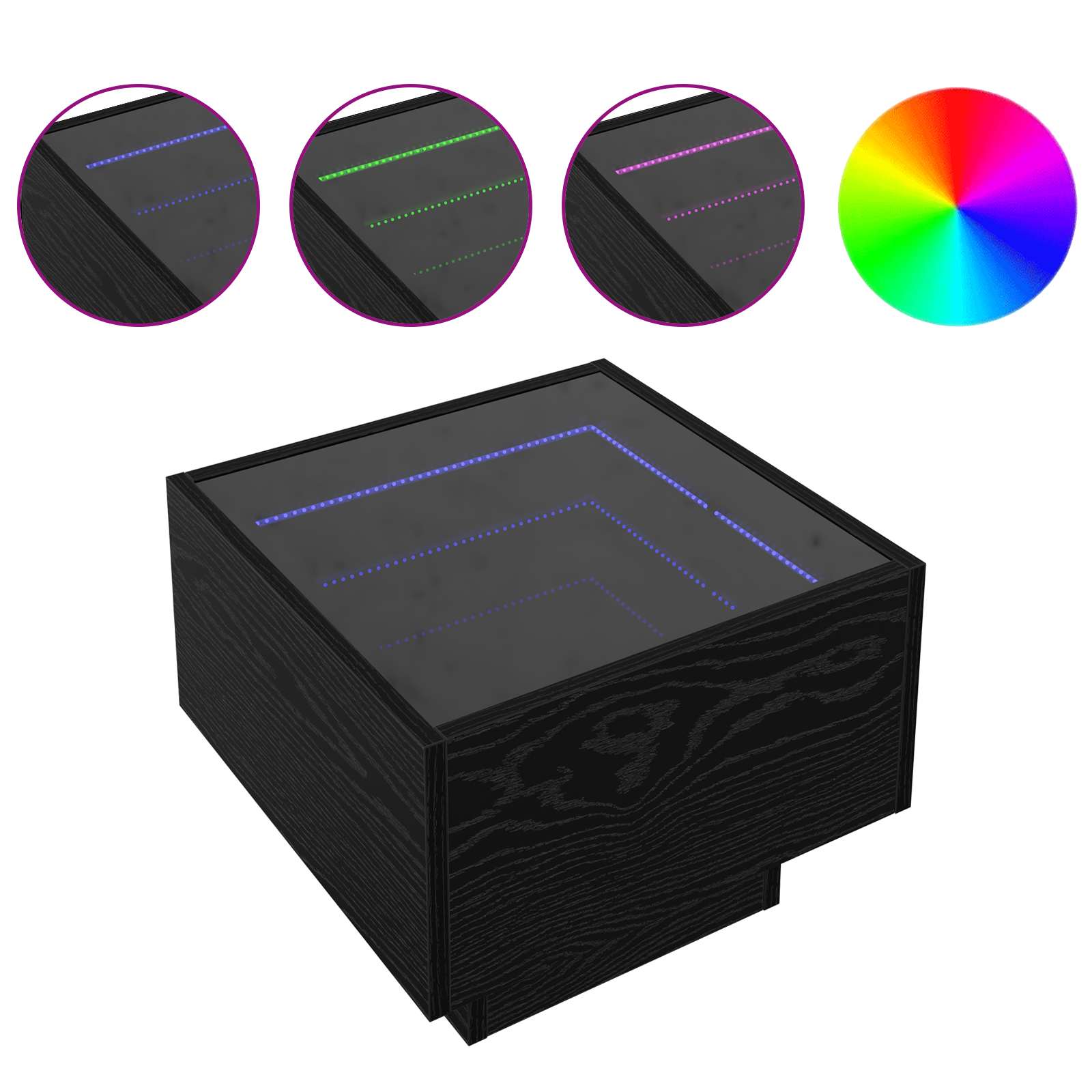 Säilytyskaappi Musta tammi 40 x 40 x 30 cm