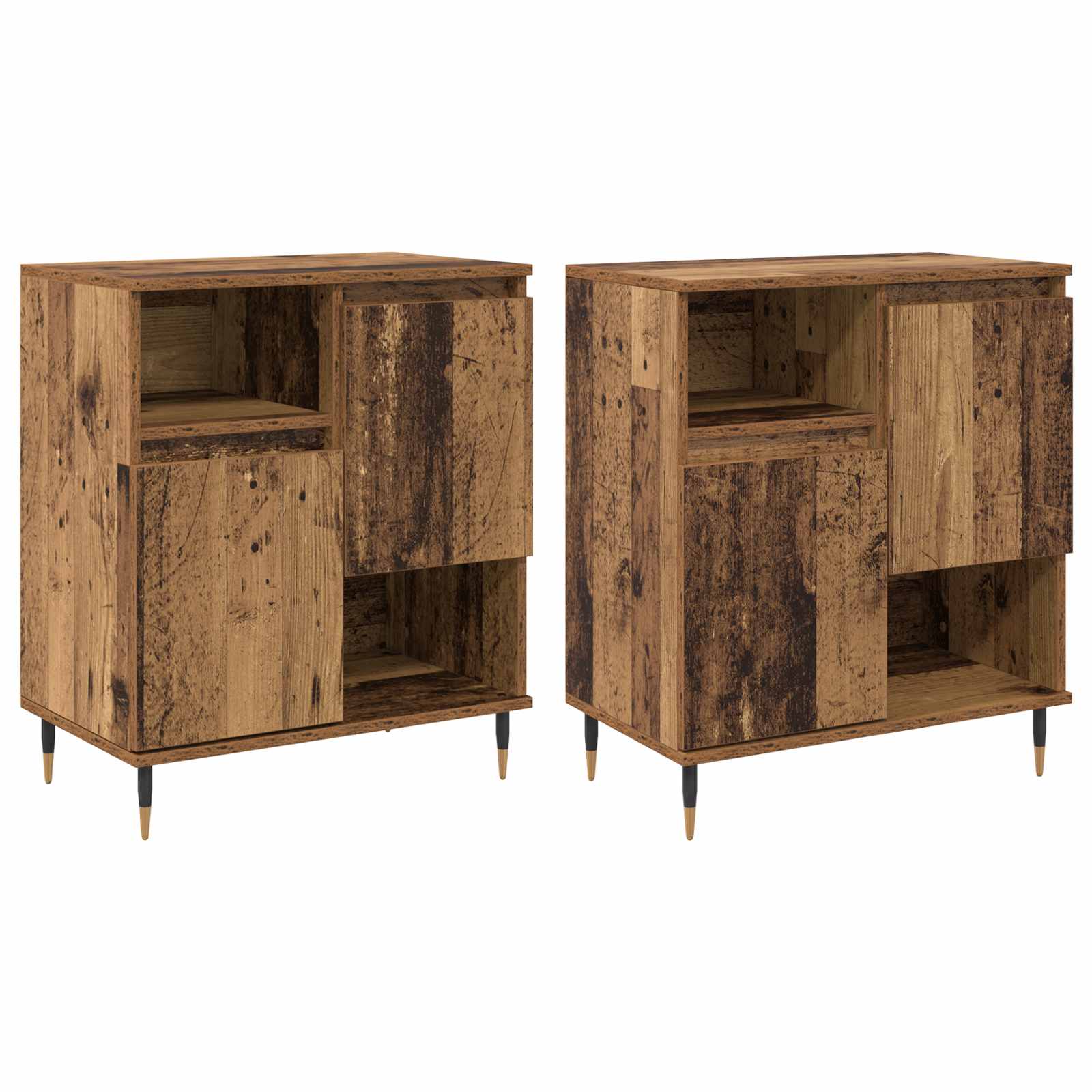 Konzole 2 pcs Staré dřevo - obrázek 2