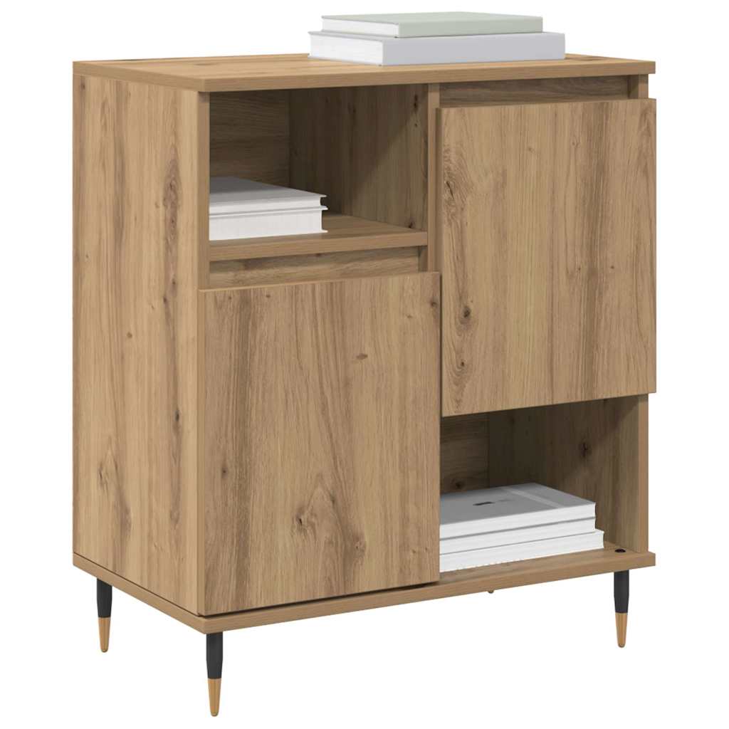 vidaXL Dressoirs 2 pcs artisanaal eikenkleurig 120 x 35 x 70 cm