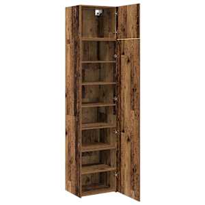 Servírovací skříň 2 pcs Staré dřevo 50 x 41 x 225 cm - obrázek 5