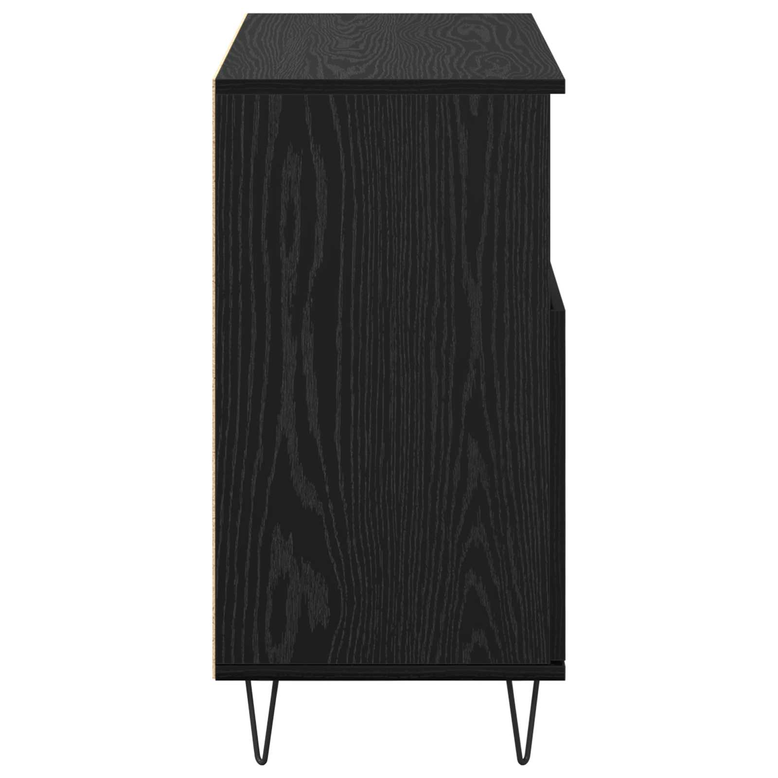 Servírovací skříň 3 pcs Černý dub 60 x 35 x 70 cm - obrázek 8