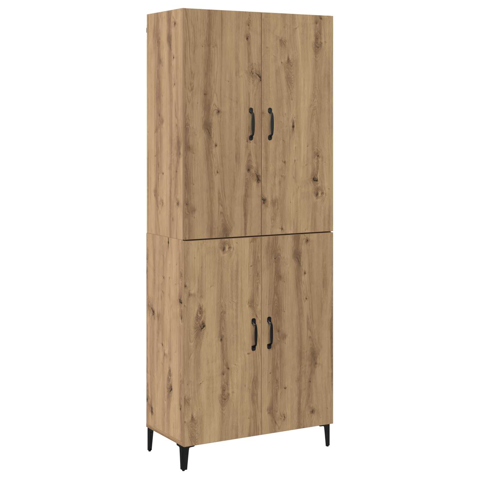 Vysoký bufet 2 pcs Artisanový dub kompozitní dřevo3394570