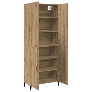 Vysoký bufet 2 pcs Artisanový dub kompozitní dřevo - obrázek 5