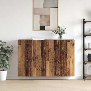 Nástěnná skříň Nástěnný 2 pcs Staré dřevo 69,5 x 34 x 90 cm - obrázek 1