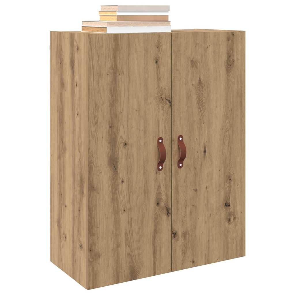 vidaXL Wandgemonteerde Kasten 2 pcs artisanaal eikenkleurig