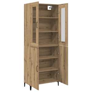 Vysoký bufet 2 pcs Artisanový dub 69,5 x 34 x 180 cm - obrázek 5