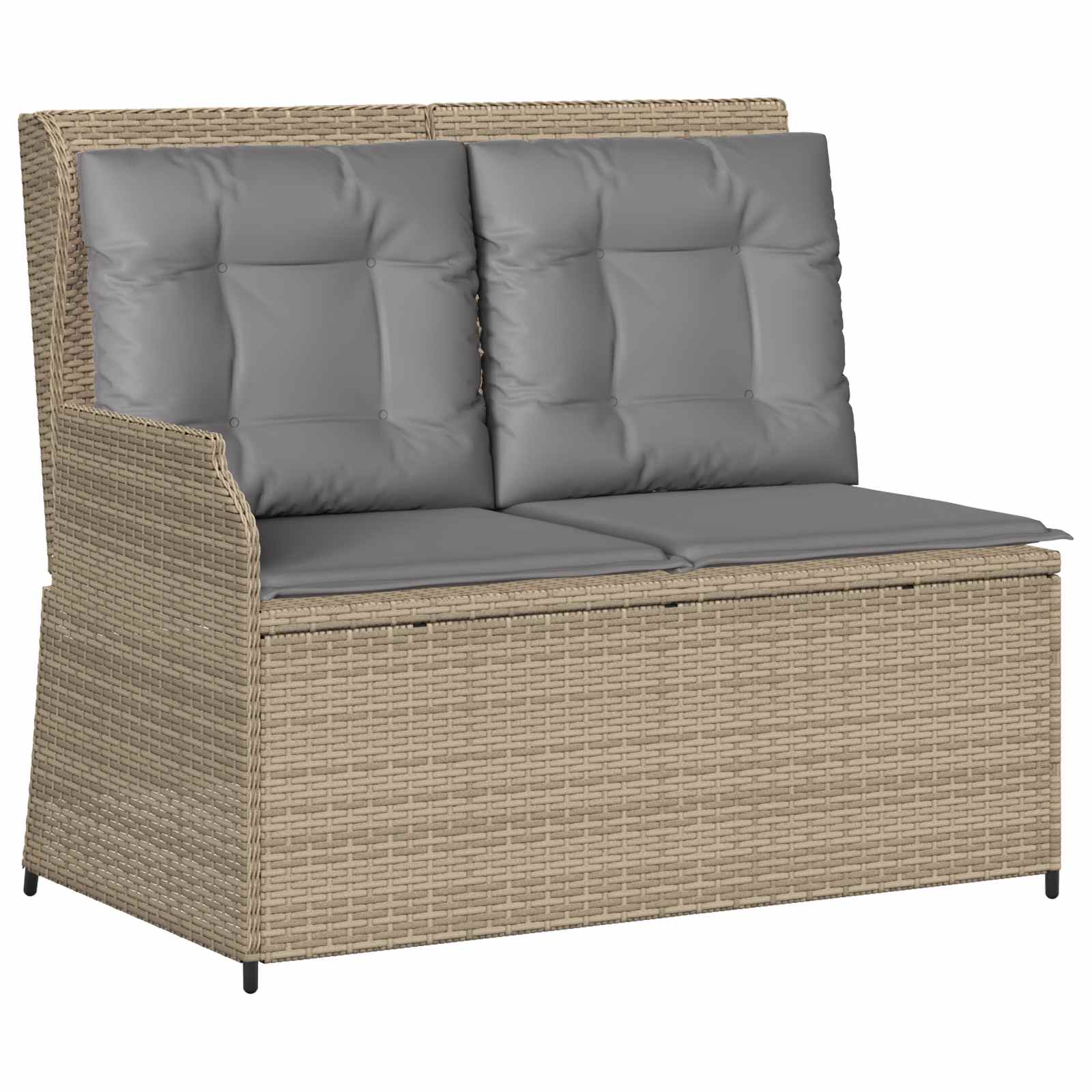 Thumbnail - vidaXL Gartenbank Beige Poly-Rattan