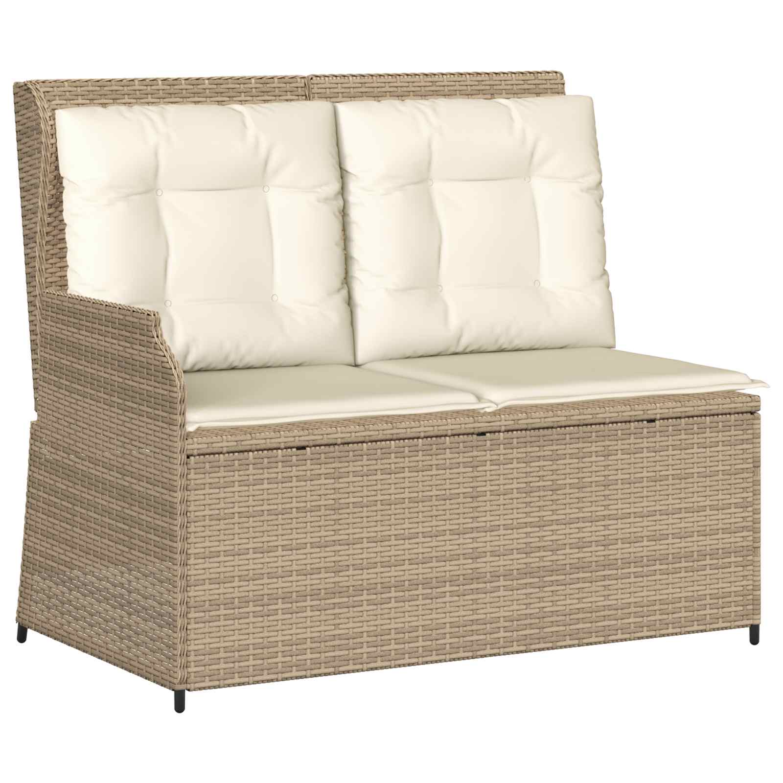 Thumbnail - vidaXL Gartenbank Beige Poly-Rattan