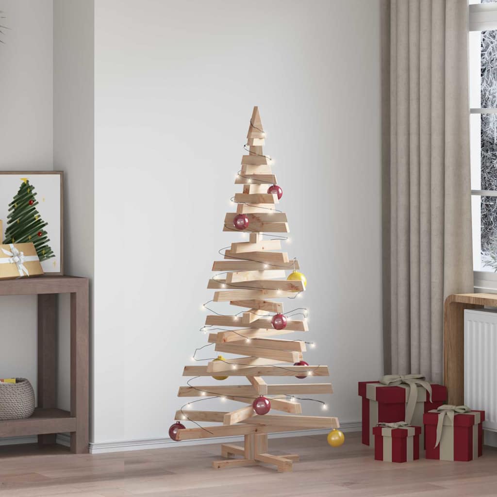 vidaXL Brazi de Crăciun cu suport natural 150 cm Lemn masiv de pin