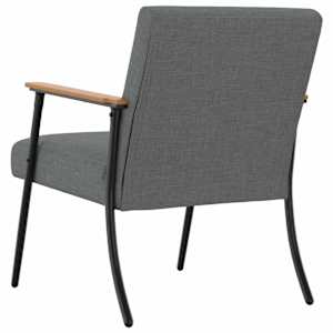 křeslo Tmavě šedá 59 x 75 x 78 cm textil - obrázek 6