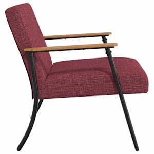křeslo Víno Červené 59 x 75 x 78 cm textil - obrázek 5