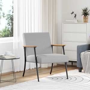 fotelj Oblačno siva blago