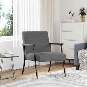 fotelj Temno siva 59 x 75 x 78 cm blago