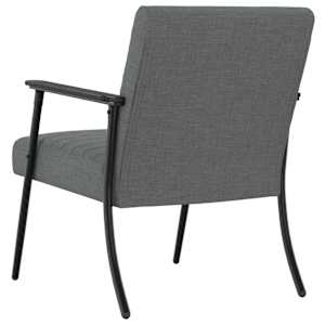 křeslo Tmavě šedá 59 x 75 x 78 cm textil - obrázek 6