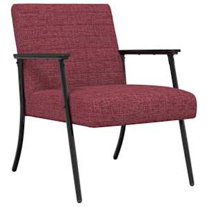 křeslo Víno Červené 59 x 75 x 78 cm textil - obrázek 2