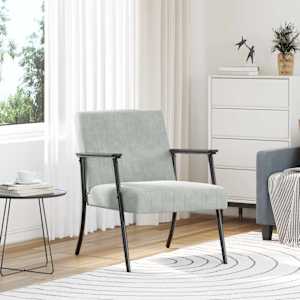 fotelj Svetlo siva 59 x 75 x 78 cm Žamet