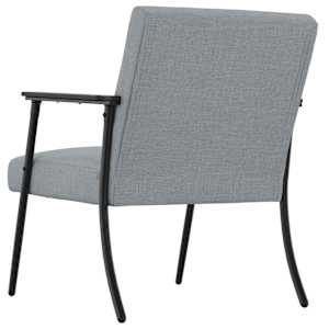 křeslo Světle šedá 59 x 75 x 78 cm textil - obrázek 6