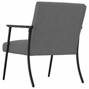 křeslo Tmavě šedá 59 x 75 x 78 cm textil - obrázek 6